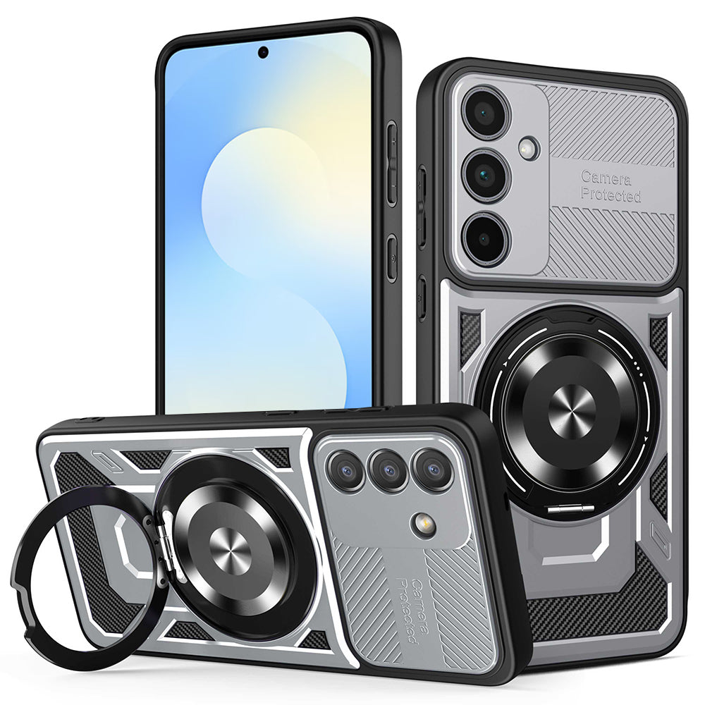 Case for Samsung Galaxy S25 FE, Techsuit, RuggedCam, Gray