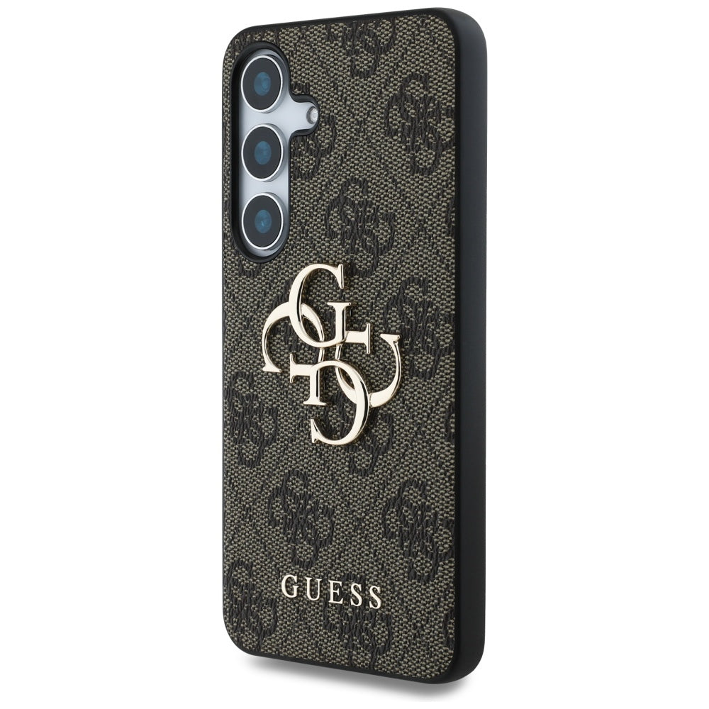 Case for Samsung Galaxy S25 S931, Guess, 4G Big Logo, Brown