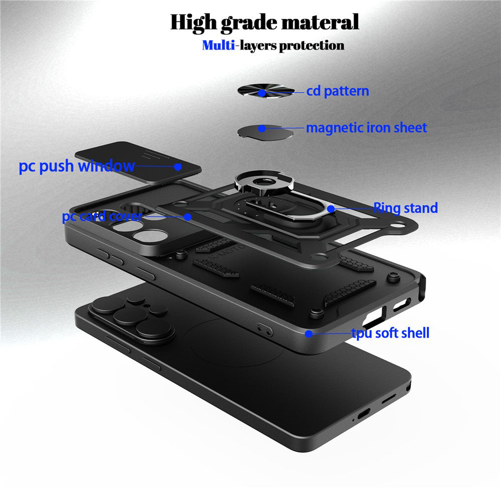Case for Samsung Galaxy S26 Plus, Techsuit, CamShield, Blue