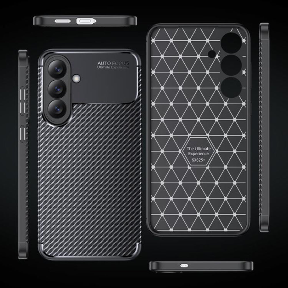 Case for Samsung Galaxy S26 Plus S947, Techsuit, CarbonFiber, Black