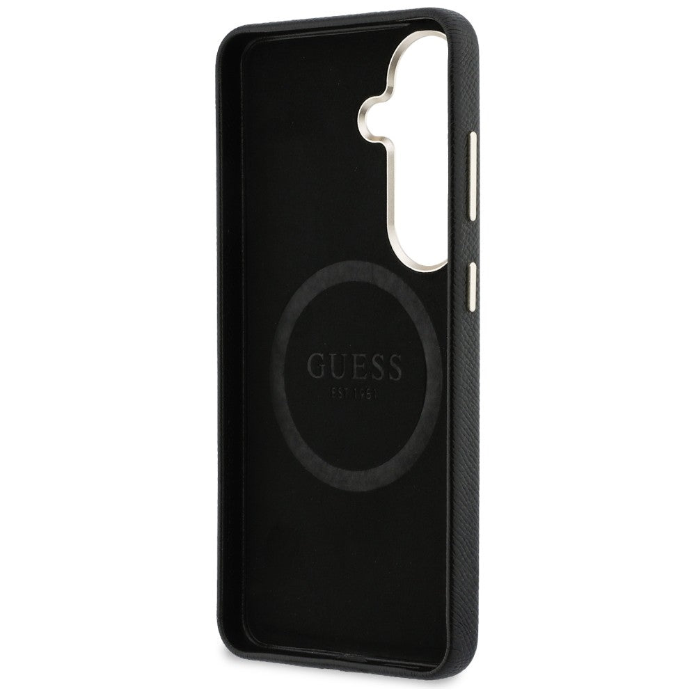 Case for Samsung Galaxy S26 S942, Guess, Rhinestone Round Logo, Black