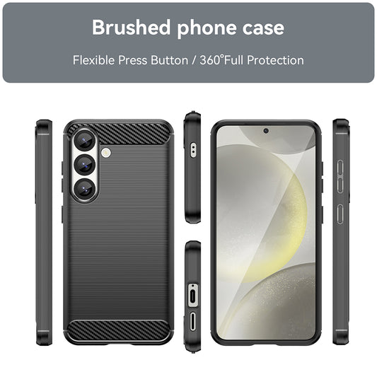 Case for Samsung Galaxy S26, Techsuit, Carbon, Black