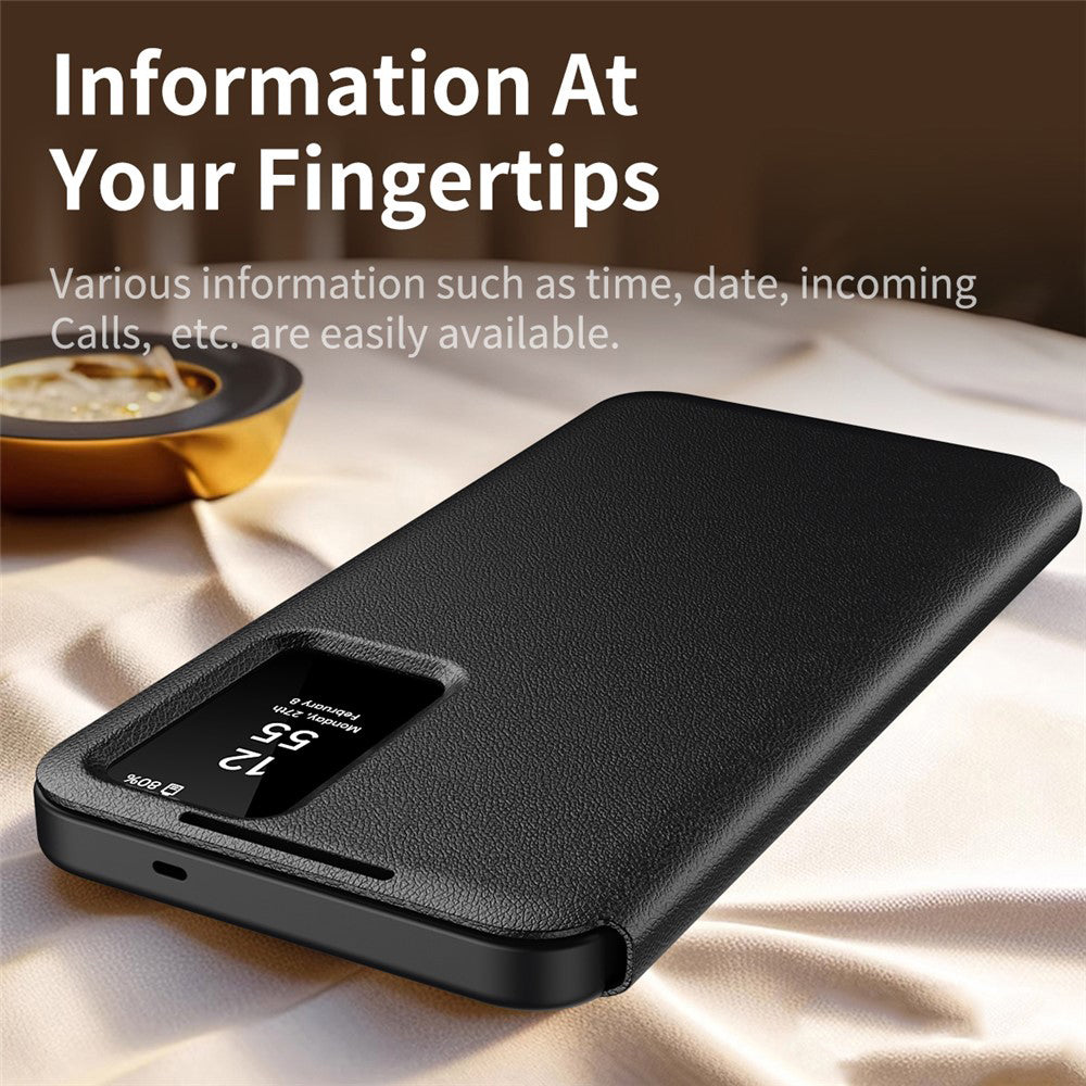 Case for Samsung Galaxy S26 S942, Techsuit, SmartView, Black