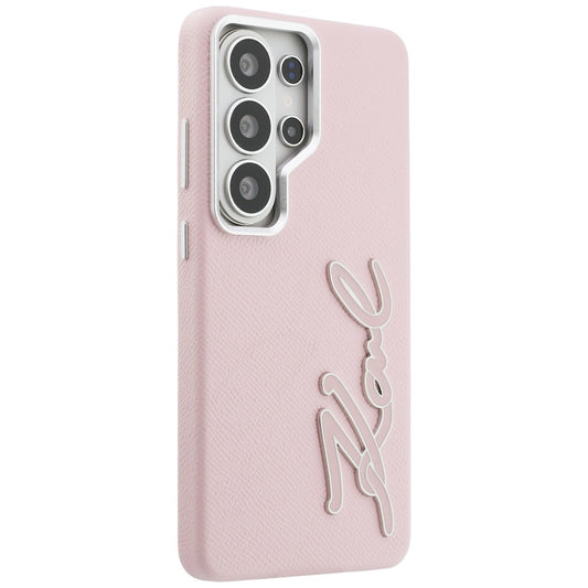 Case for Samsung Galaxy S26 Ultra S948, Karl Lagerfeld, Signature Resin Logo, Pink