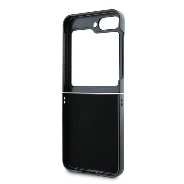 Case for Samsung Galaxy Z Flip7 FE F761 / Z Flip6 F741, DKNY, Chequered Pattern Printed Stripes, Pink