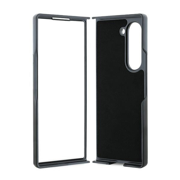 Case for Samsung Galaxy Z Fold6 F956, Karl Lagerfeld, Saffiano Monogram Karl's Head Metal, Black