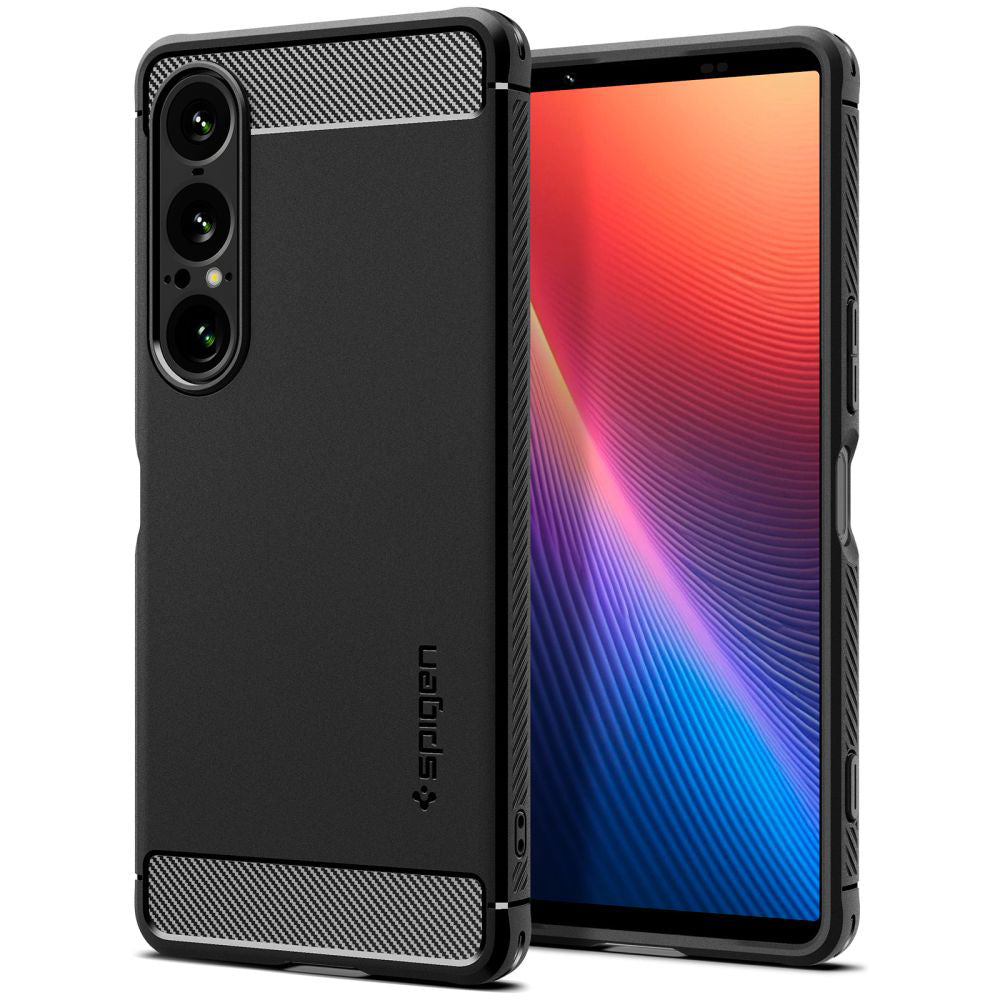 Case for Sony Xperia 1 VII, Spigen, Rugged Armor, Matte Black ACS09591