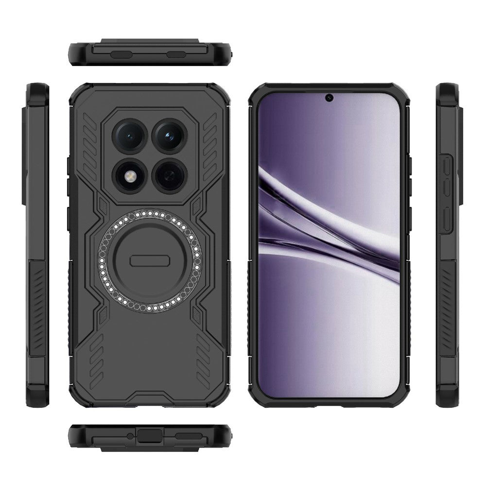 MagSafe Case for Xiaomi Poco M8 Pro / Redmi Note 15 Pro+ 5G, Techsuit, ArmorMag, Black
