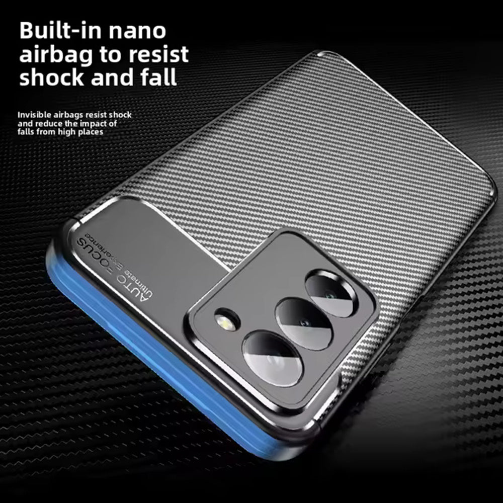 Case for Xiaomi Redmi 15 5G / 15 4G, Techsuit, CarbonFiber, Black