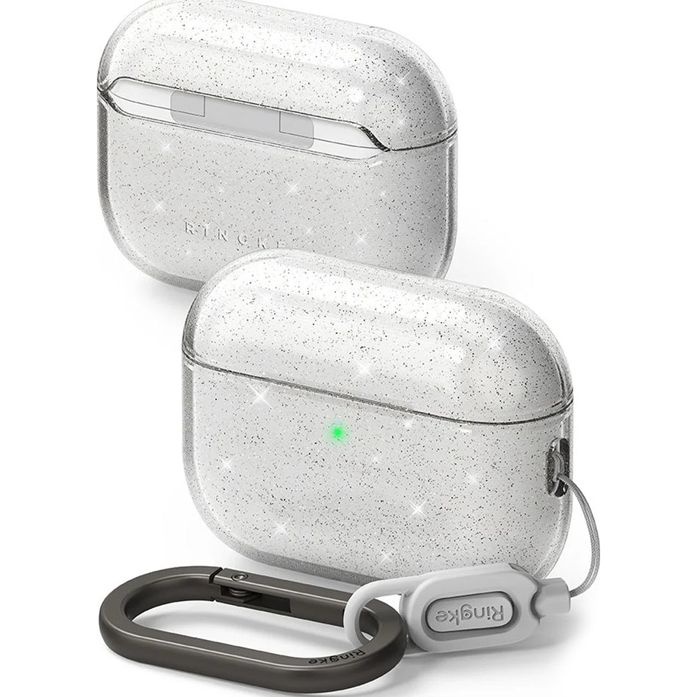 Ringke Air Glitter Case for Apple AirPods Pro 3, Transparent