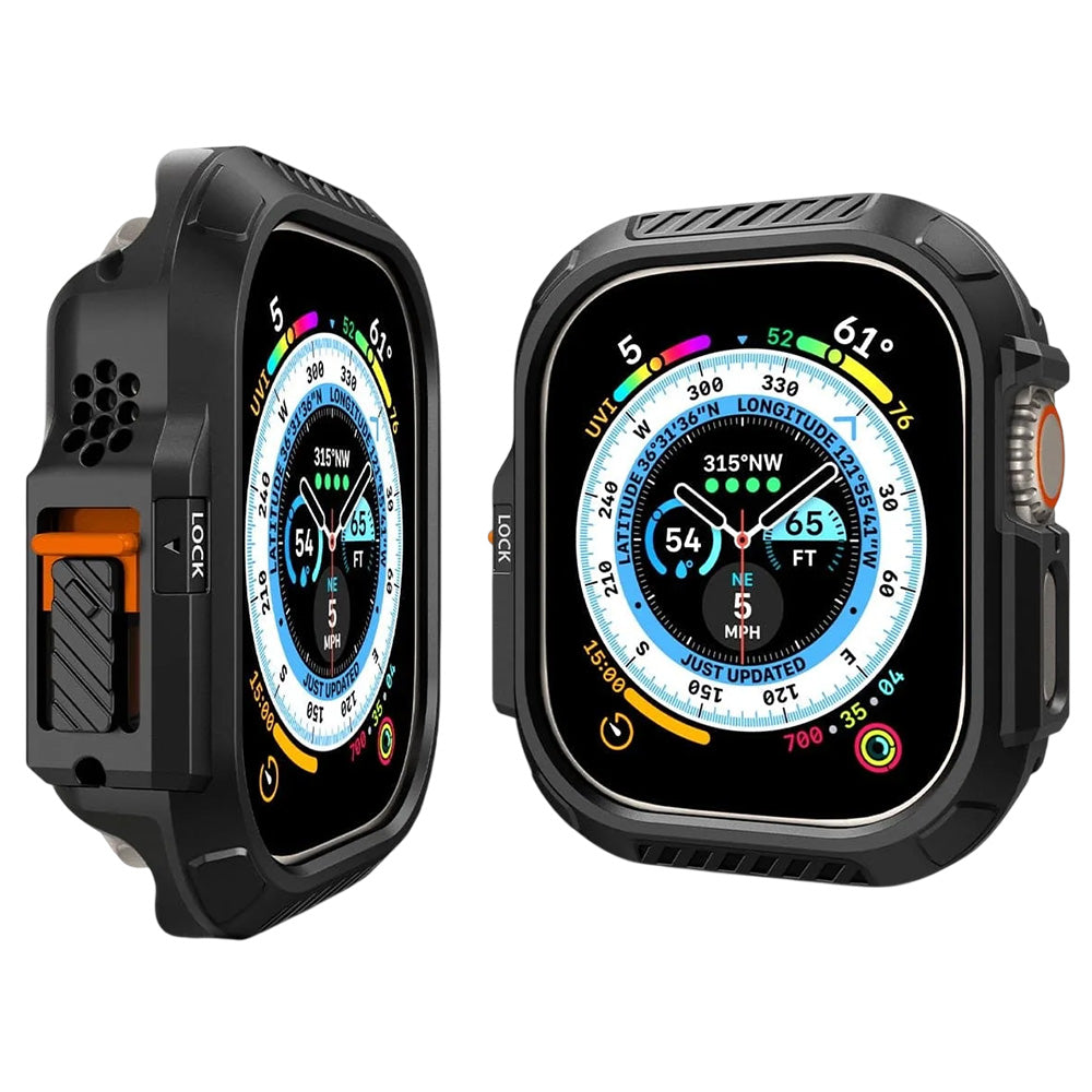 Spigen Lock Fit Case for Apple Watch Ultra Series, Matte Black ACS06208