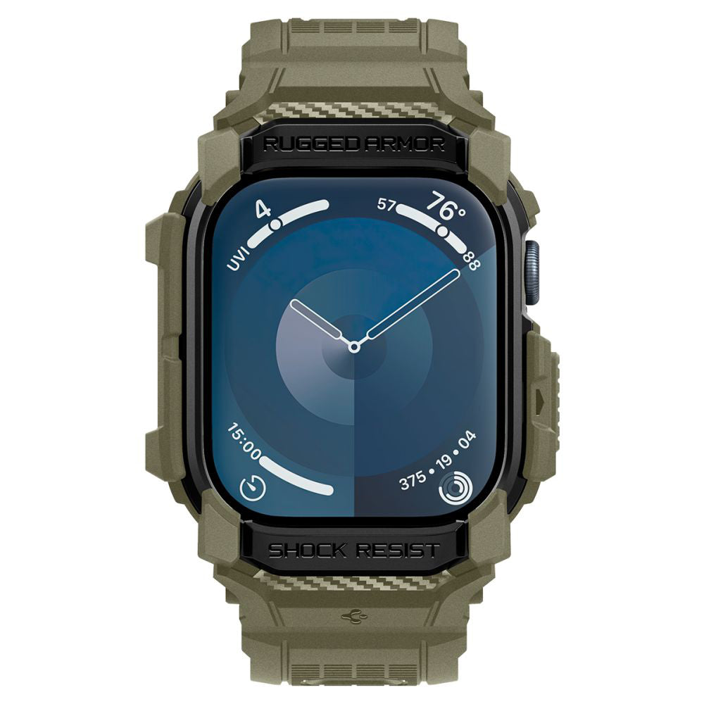 Spigen Rugged Armor Pro Case for Apple Watch Series 10 46mm, Khaki ACS08608