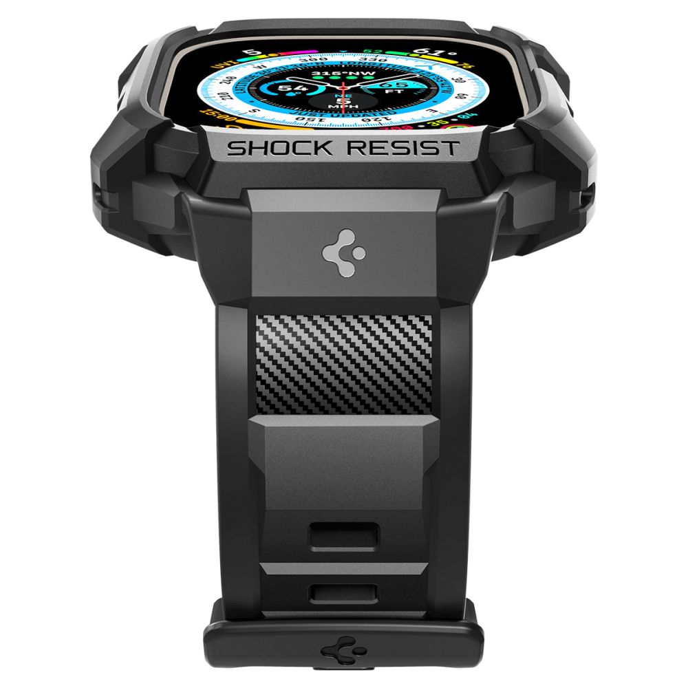 Spigen Rugged Armor Pro Case for Apple Watch Ultra Series, Black