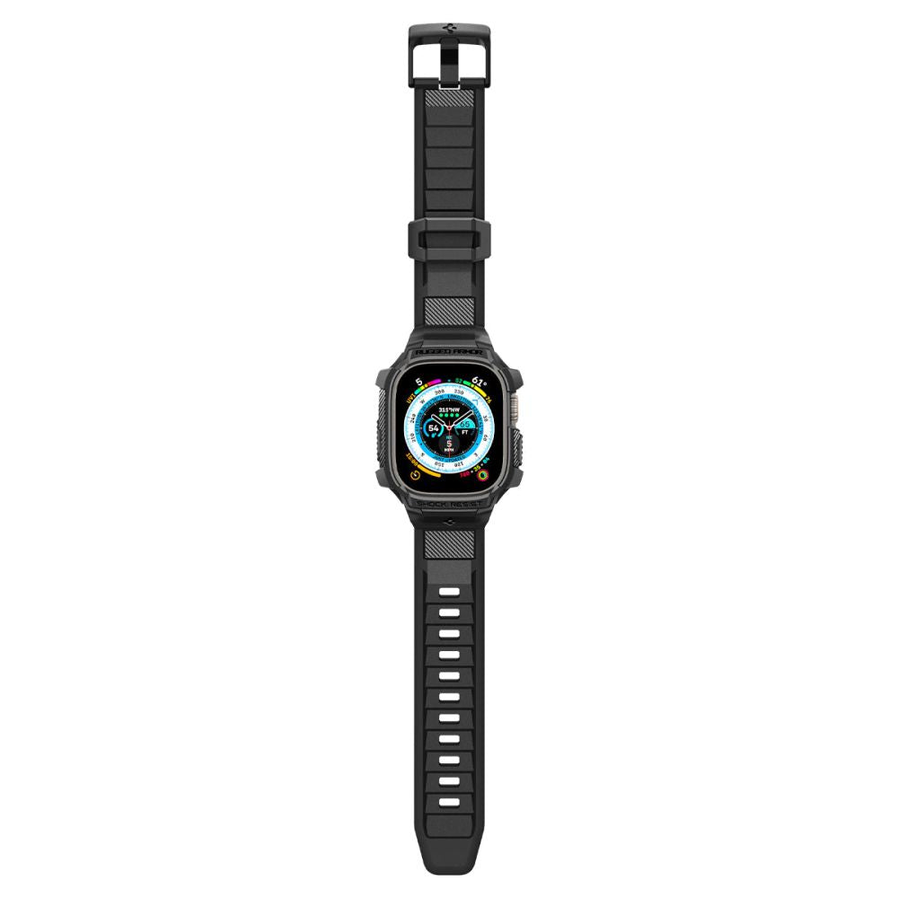 Spigen Rugged Armor Pro Case for Apple Watch Ultra Series, Black