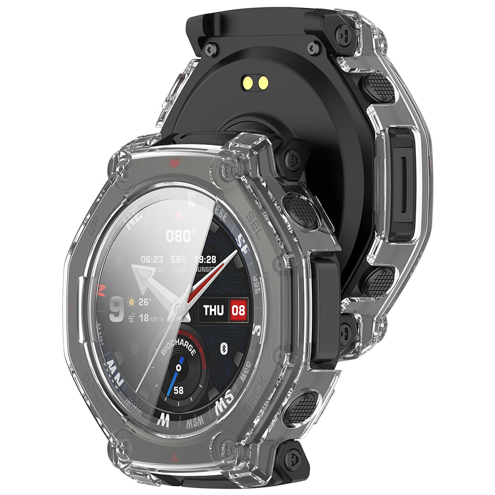 Techsuit Defense360 Pro Case for Amazfit T-Rex 3 Pro 48mm, Transparent