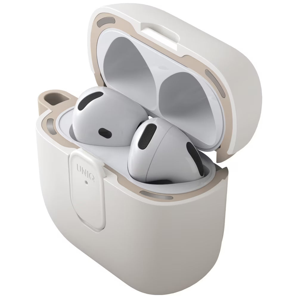 UNIQ Clyde Case for Apple AirPods 4, Beige Gray