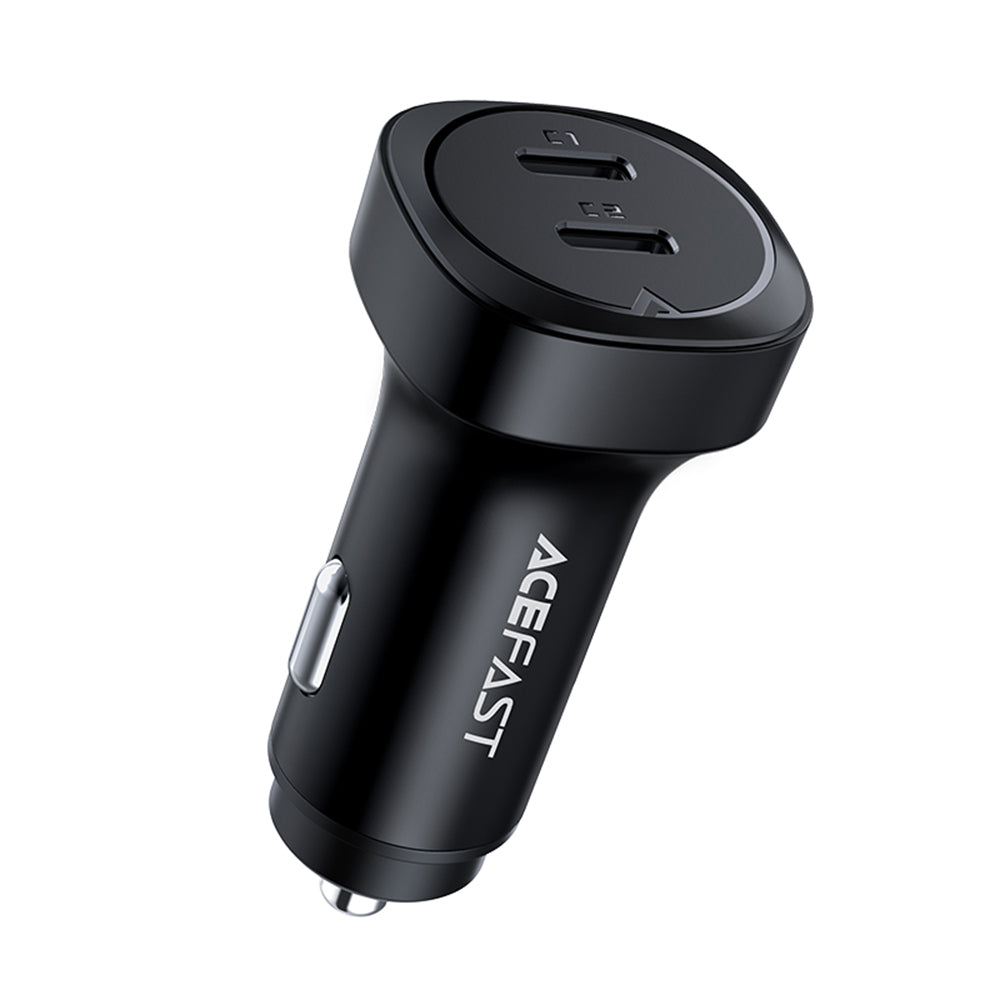Acefast B2 Car Charger, 72W, 3A, 2 x USB-C, Black