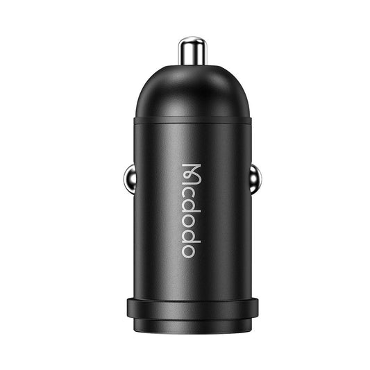 Car Charger with Lightning Cable McDodo CC-7492 Obsidian, 30W, 3A, 1 x USB-C, Black