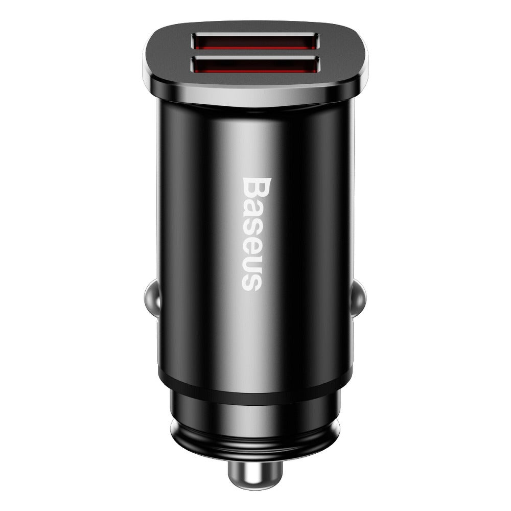 Car Charger Baseus BS-C15Q, 30W, 5A, 2 x USB-A, Black CCALL-DS01