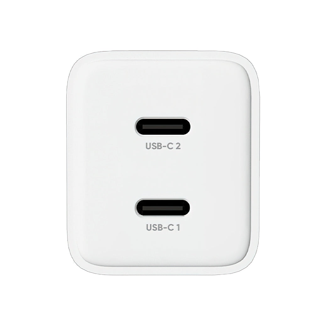 Allity Network Charger. ATC-01-45WCC Fast, 45W, 3A, 2 x USB-C, White
