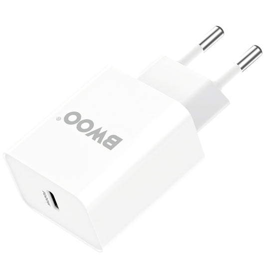 Network Charger BWOO BO-CDA119, 20W, 4A, 1 x USB-C, White