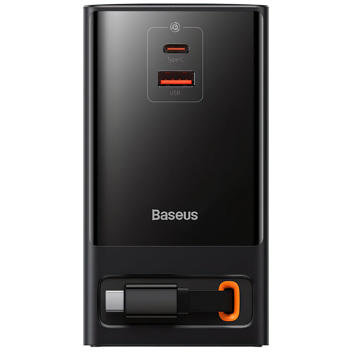 Baseus GaN3 Pro Power Strip, 2 x Schuko - 1 x USB-A - 2 x USB-C, Black PSLR000301