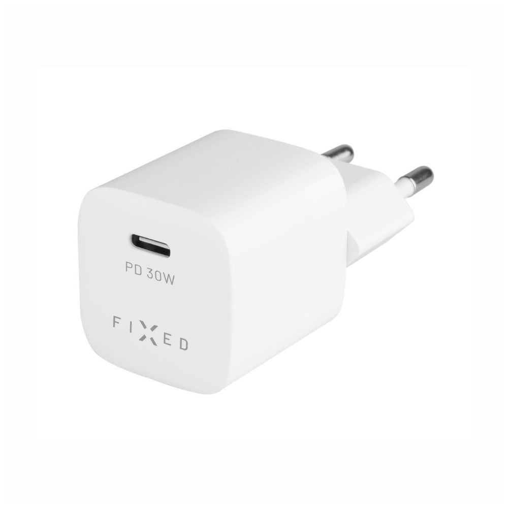 Fixed Mini Network Charger, 30W, 3A, 1 x USB-C, White