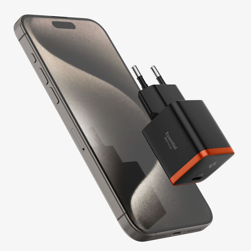 Spigen EE301EU Arcstation Essential Wall Charger, 30W, 3A, 1 x USB-C, Black ACH08448
