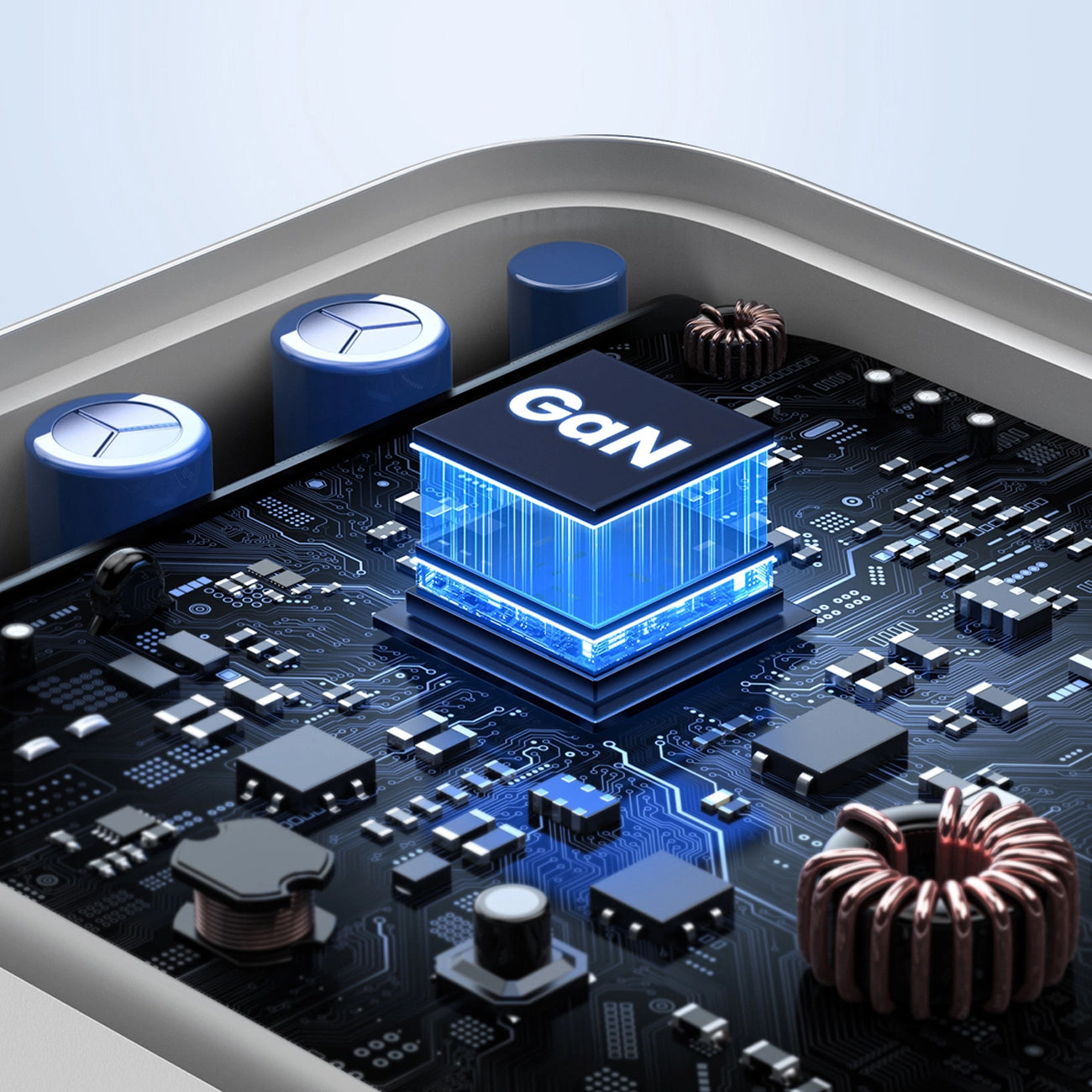 Network Charger UGREEN CD244, 65W, 3A, 1 x USB-A - 2 x USB-C, White