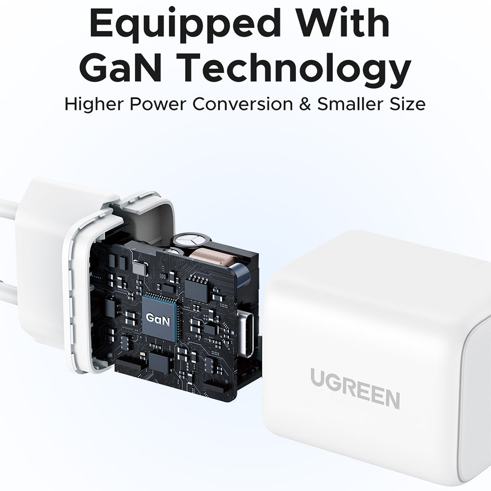 UGREEN X512 Network Charger, 20W, 3A, 1 x USB-C, White
