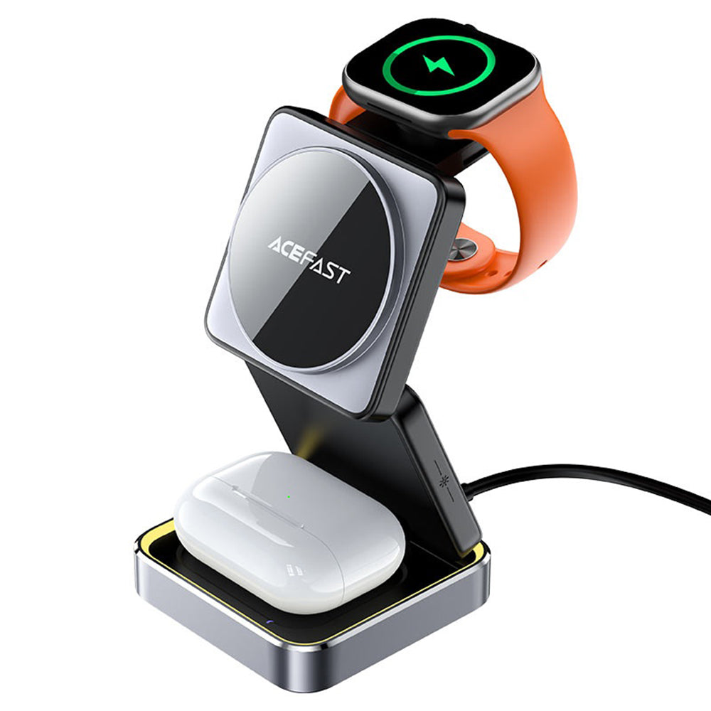 Acefast E21 3in1 Wireless Network Charger, 23W, 1.67A, Gray