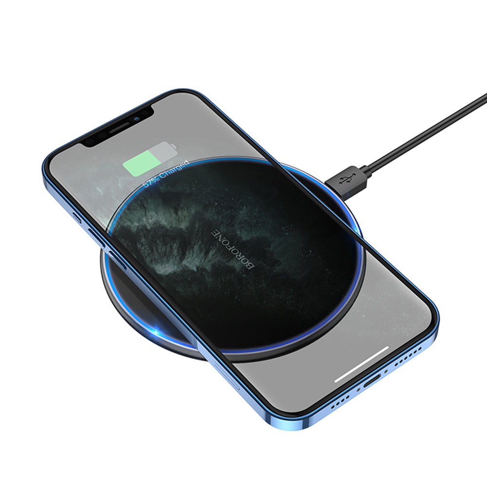Borofone BQ3 Pro Wireless Network Charger, 15W, 1.67A, Black