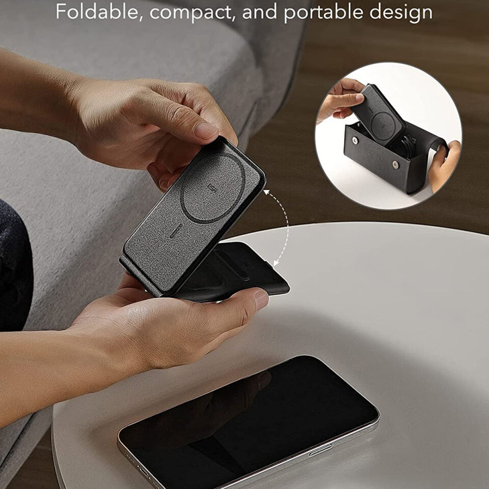 ESR Travel Bag 3in1 Wireless Network Charger, 15W, 1.67A, Black