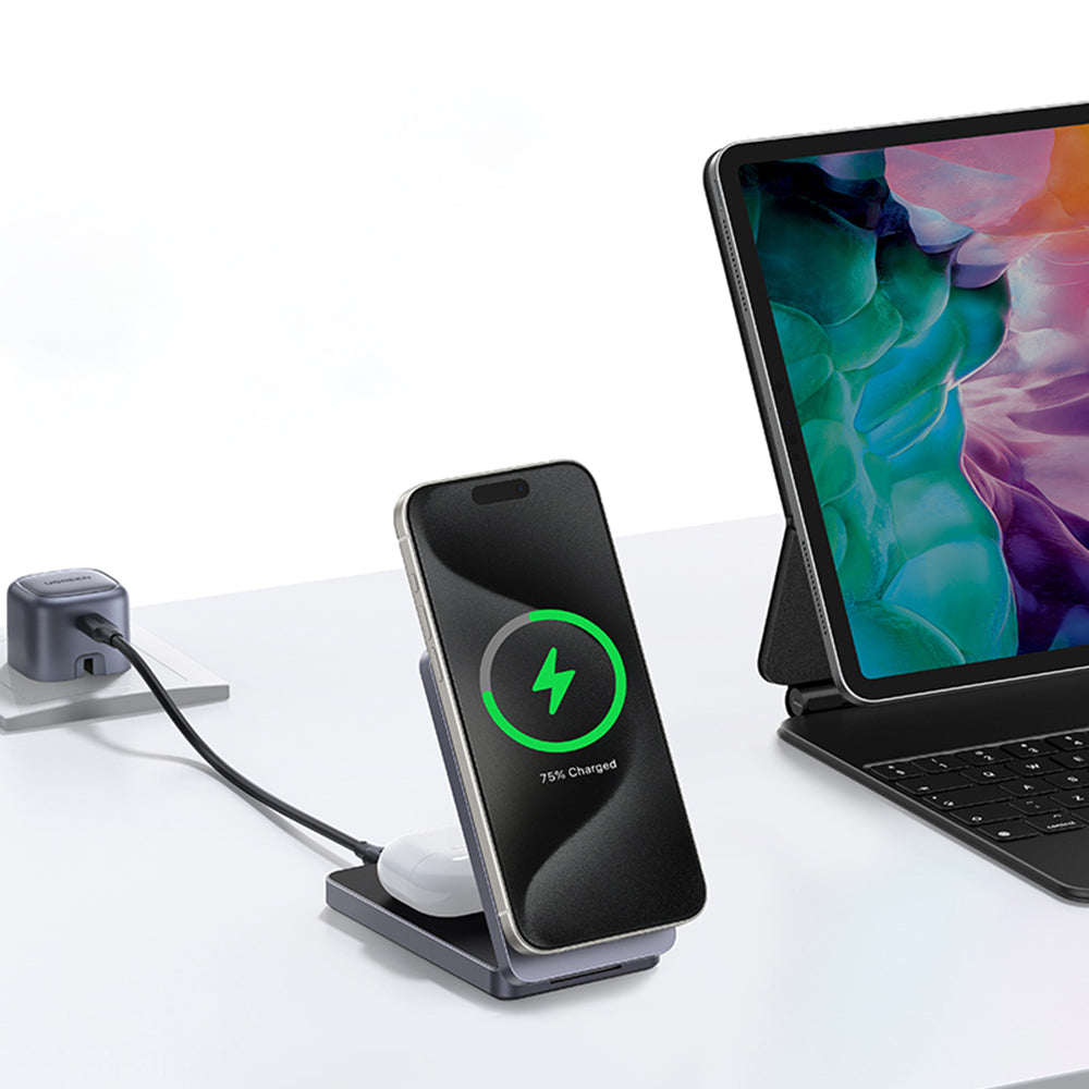 UGREEN W706 2in1 Wireless Network Charger, 20W, 1.67A, White