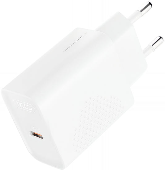 XO Design L162 Network Charger, 30W, 3A, 1 x USB-C, White
