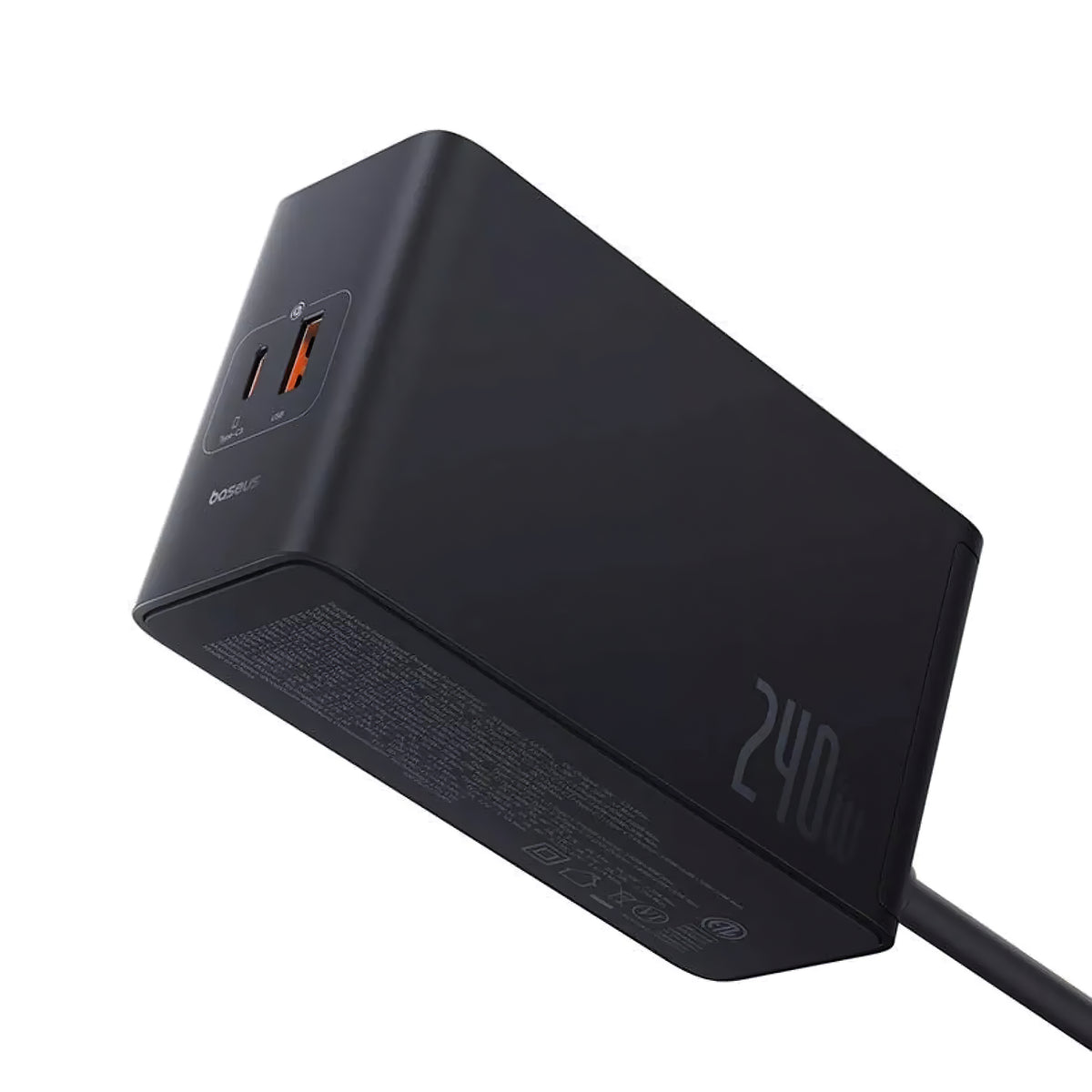 Baseus 5in1 Charging Station, 240W, 5A, 1 x USB-A - 3 x USB-C - 1 x DC, Black P10163901113-00