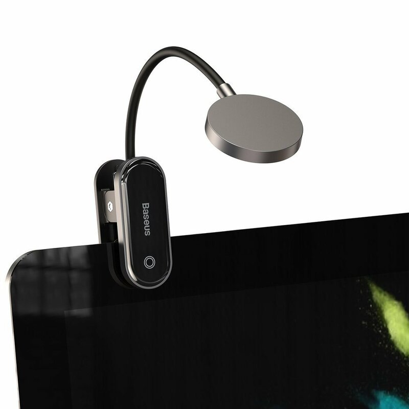 Baseus Comfort Reading Mini Clip Portable LED Lamp, Gray DGRAD-0G