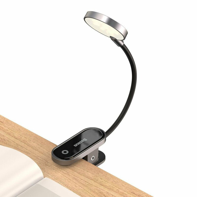 Baseus Comfort Reading Mini Clip Portable LED Lamp, Gray DGRAD-0G