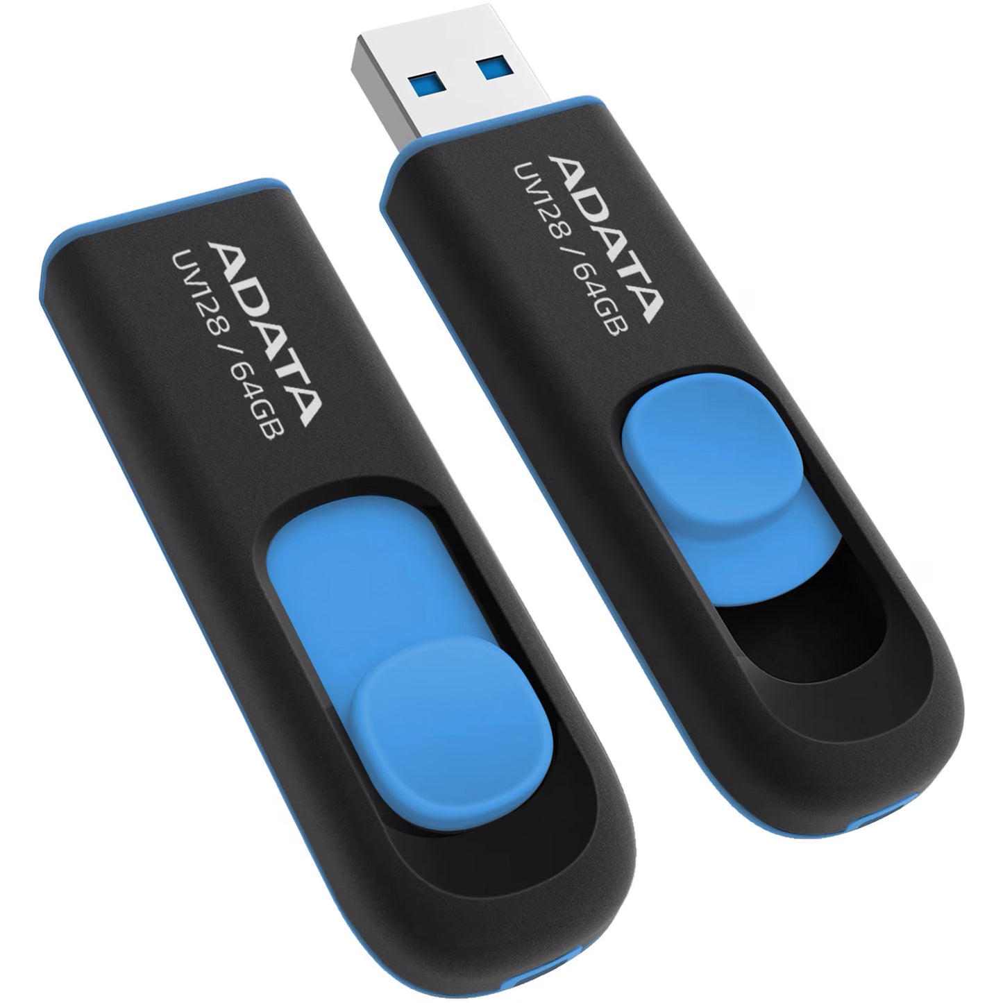External USB-A 3.2 Memory Adata UV128, 64Gb AUV128-64G-RBE