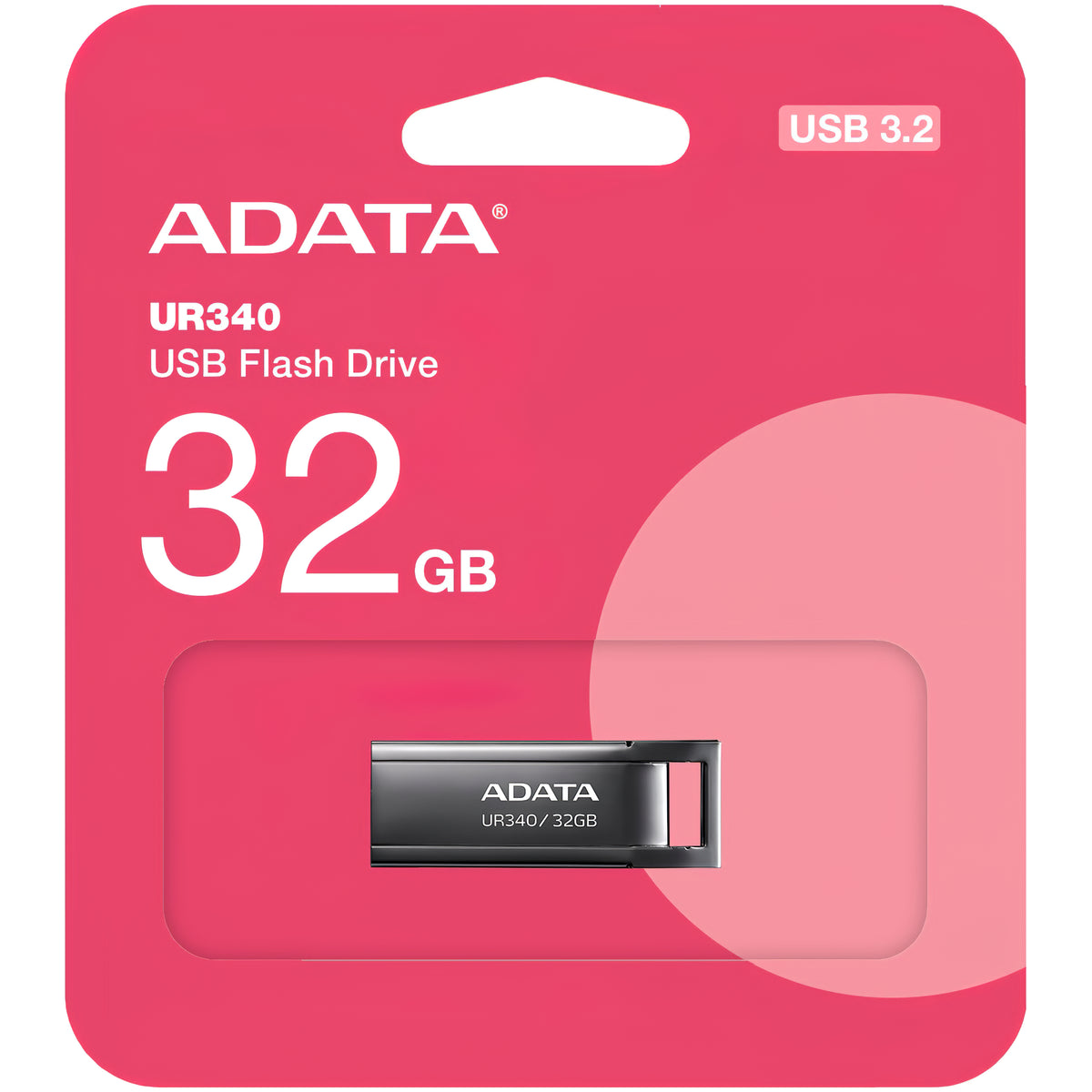 External USB-A 3.2 Memory Adata UR340, 32Gb AROY-UR340-32GBK