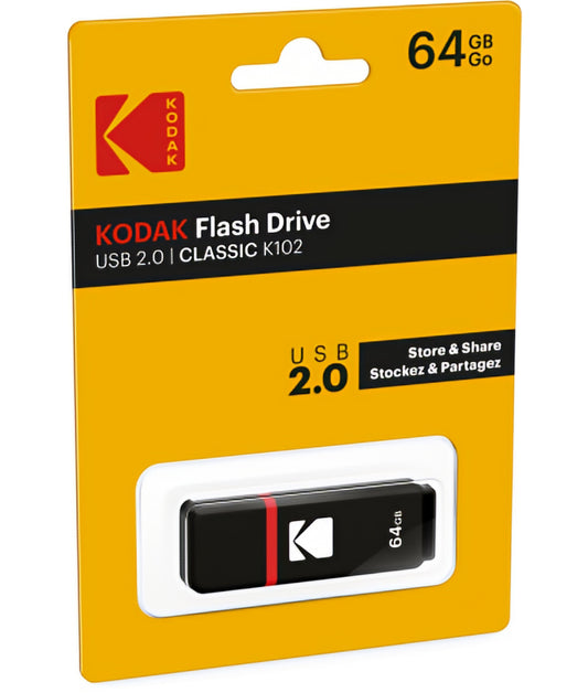 External USB-A Memory Kodak K102, 64Gb EKMMD64GK102