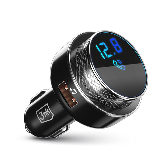 Bluetooth FM Modulator 3MK Hyper Car, 2 x USB-A - 1 x microSD