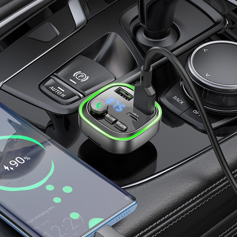 FM Bluetooth Modulator Borofone BC48, 2 x USB-A - 1 x USB-C - 1 x microSD