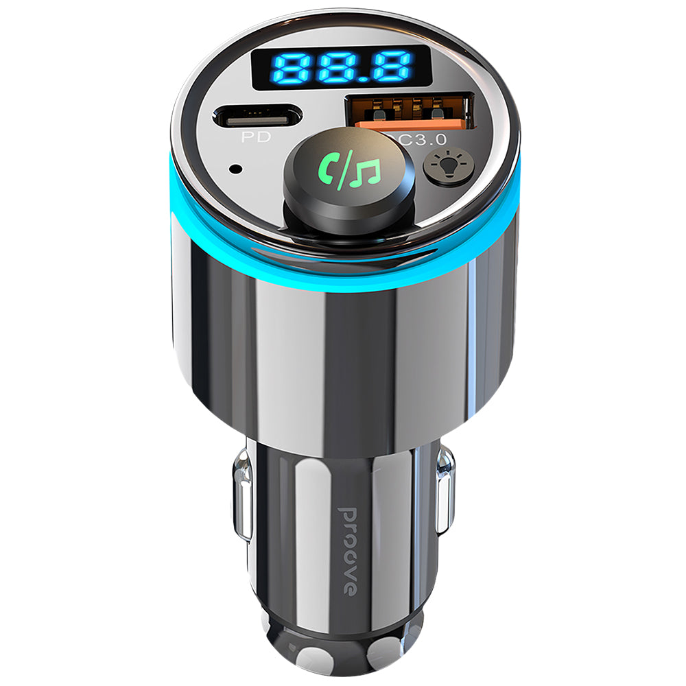 Proove Bluetooth FM Modulator, 1 x USB-A - 1 x USB-C FMNX30110001