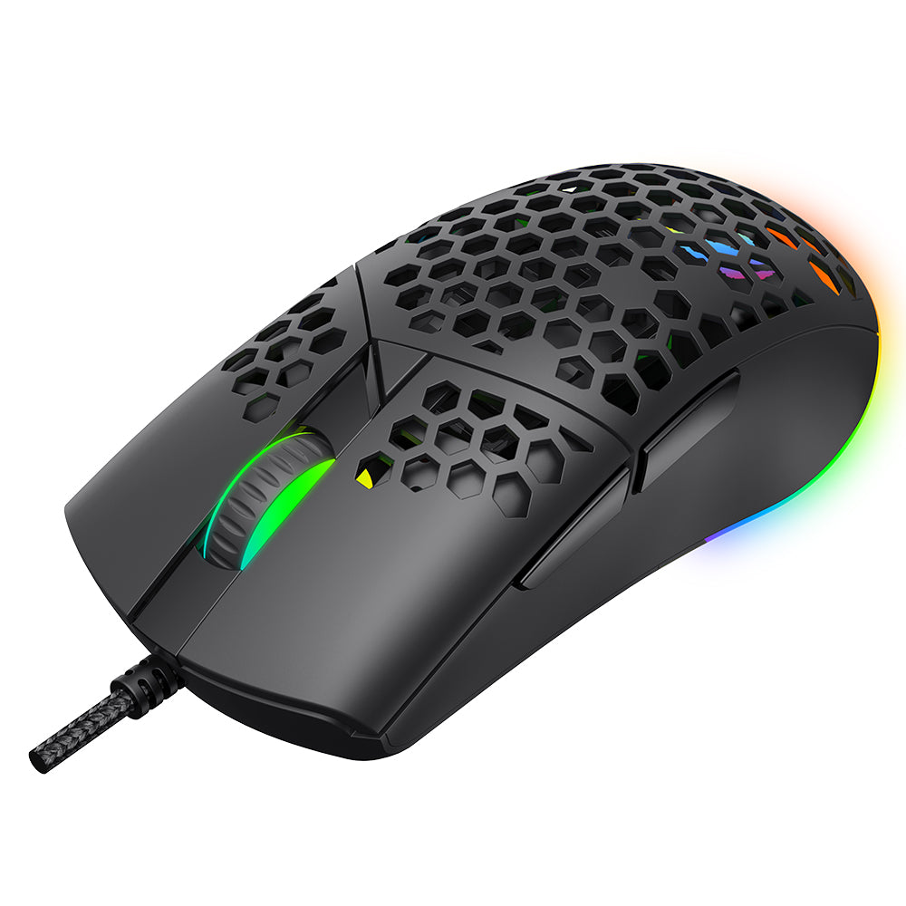 HAVIT MS1036 Wired USB Gaming Mouse, RGB, 1200DPI - 7200DPI, 1.6m, White