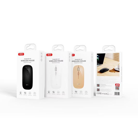 Wireless Mouse XO Design M7 Stylish Glossy, White