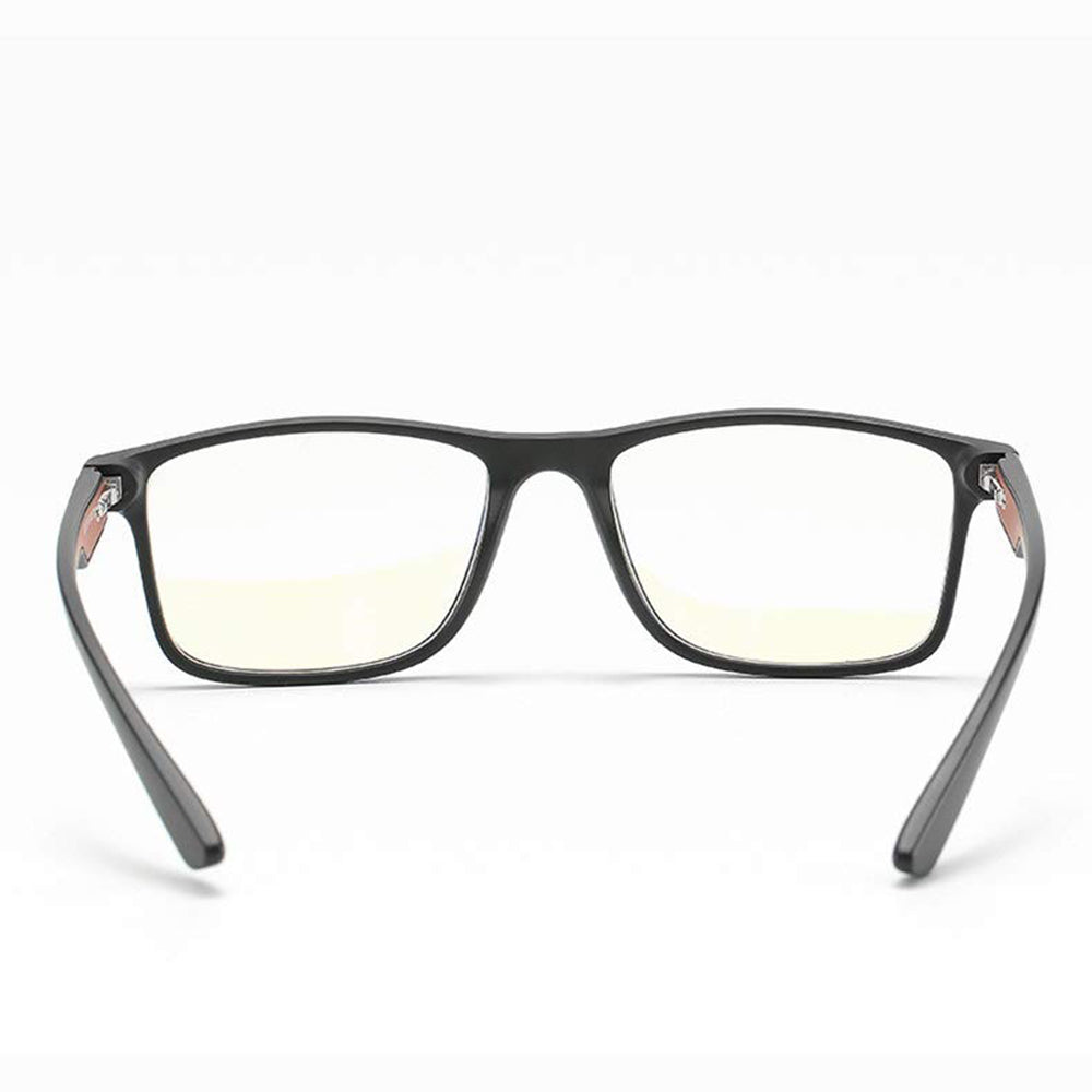 Men's Techsuit F2388 Computer Glasses, Anti-Blue Light, Black Gray