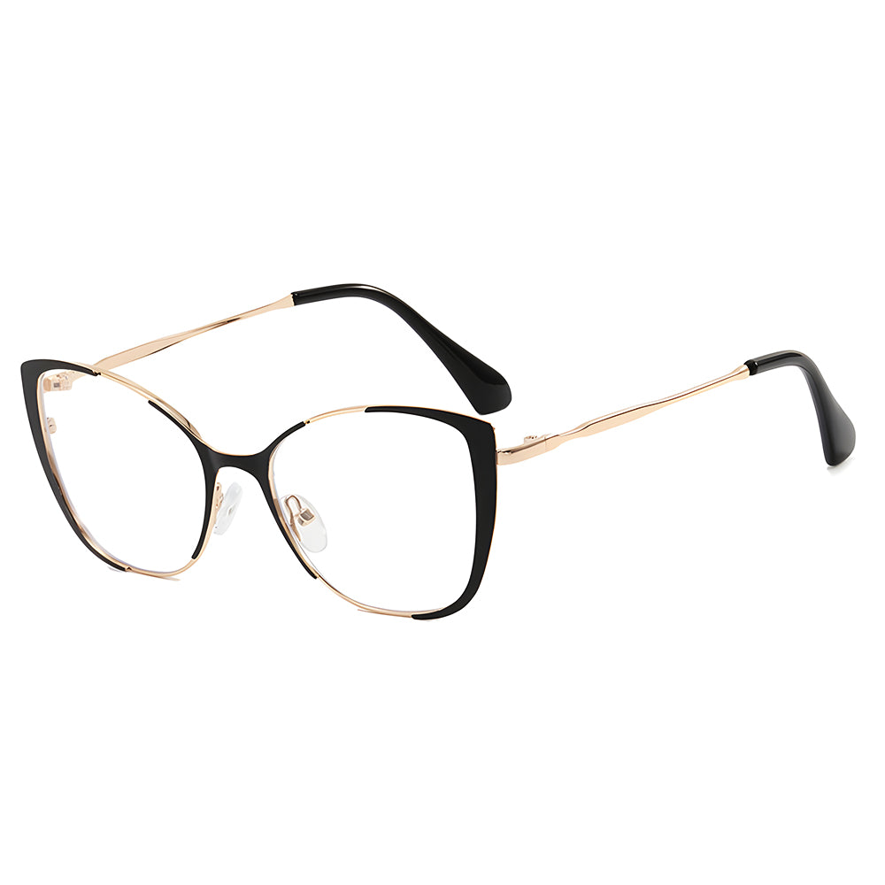 Techsuit 8808 Women's Computer Glasses, Anti-Blue Light, Black