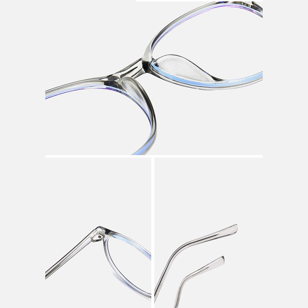 Techsuit Women's Computer Glasses F8551-C7, Anti-Blue Light, Gray