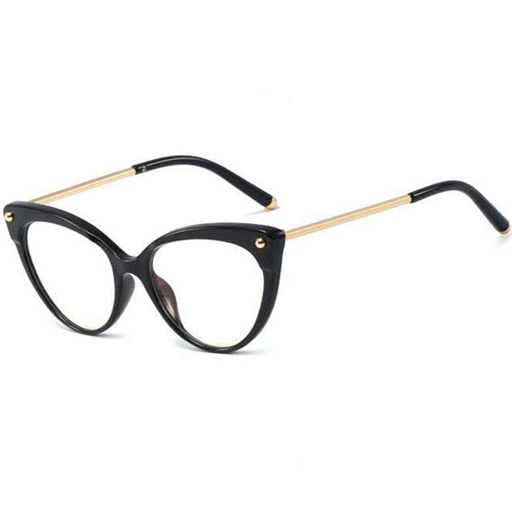 Techsuit Women's Computer Glasses F93308, Anti-Blue Light, Black